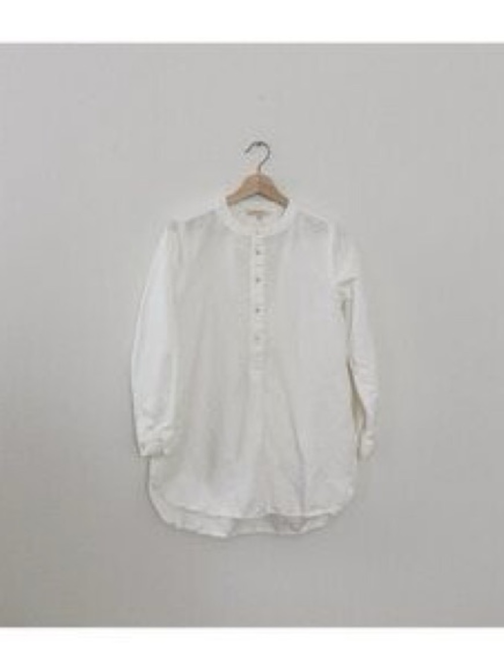 Gillian Stevens Theo White Button Henley Tunic Size 4